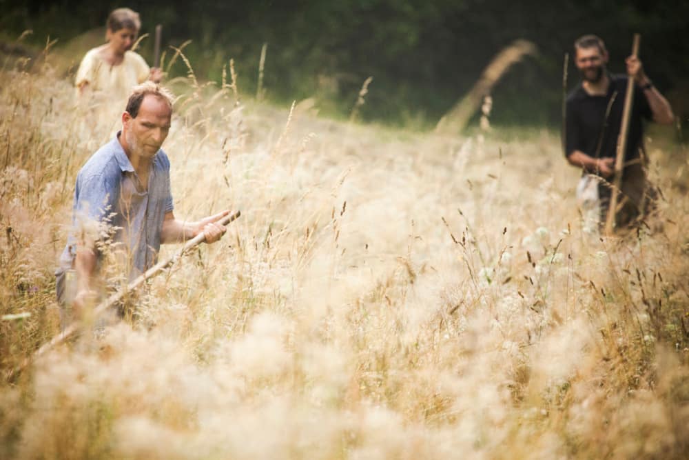 Kosení bělokarpatských orchidejových luk